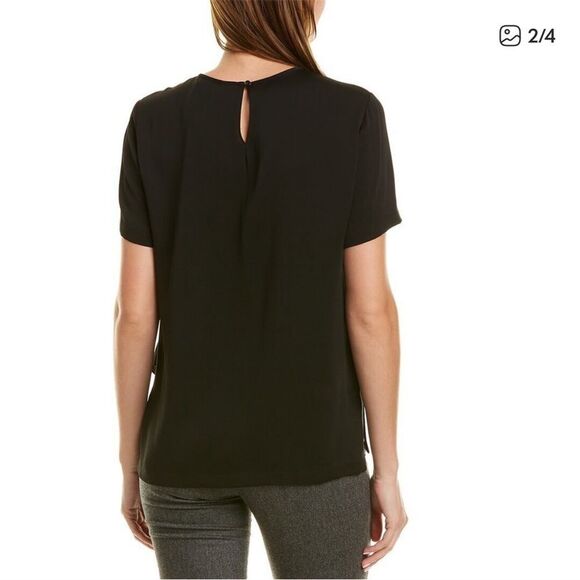 Max Mara Briose Silk Top in Black Size 8 - Picture 2 of 11